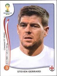 2014 Panini FIFA World Cup Brazil Stickers #307 Steven Gerrard Front