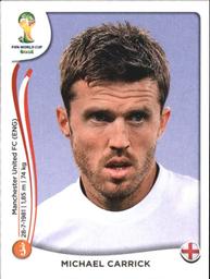 2014 Panini FIFA World Cup Brazil Stickers #309 Michael Carrick Front