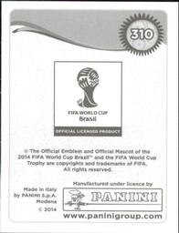 2014 Panini FIFA World Cup Brazil Stickers #310 Jack Wilshere Back