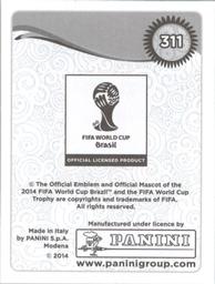 2014 Panini FIFA World Cup Brazil Stickers #311 James Milner Back