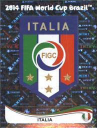 2014 Panini FIFA World Cup Brazil Stickers #317 Italia Logo Front