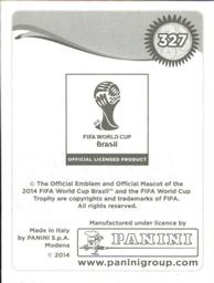 2014 Panini FIFA World Cup Brazil Stickers #327 Andrea Pirlo Back