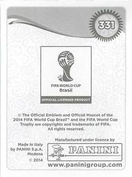 2014 Panini FIFA World Cup Brazil Stickers #331 Antonio Candreva Back