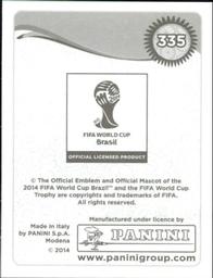2014 Panini FIFA World Cup Brazil Stickers #335 Mario Balotelli Back