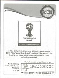 2014 Panini FIFA World Cup Brazil Stickers #342 Fabian Schar Back