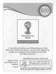 2014 Panini FIFA World Cup Brazil Stickers #348 Blerim Dzemaili Back