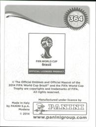 2014 Panini FIFA World Cup Brazil Stickers #364 Enner Valencia Back