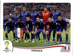 2014 Panini FIFA World Cup Brazil Stickers #375 France Team Front