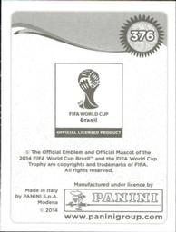 2014 Panini FIFA World Cup Brazil Stickers #376 Hugo Lloris Back