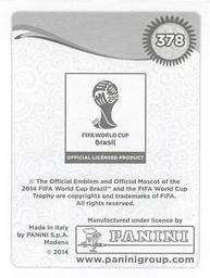2014 Panini FIFA World Cup Brazil Stickers #378 Mathieu Debuchy Back