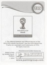 2014 Panini FIFA World Cup Brazil Stickers #399 Juan Carlos Garcia Back