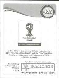 2014 Panini FIFA World Cup Brazil Stickers #428 Sergio Aguero Back