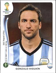 2014 Panini FIFA World Cup Brazil Stickers #429 Gonzalo Higuain Front