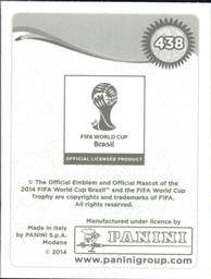2014 Panini FIFA World Cup Brazil Stickers #438 Sead Kolasinac Back