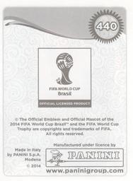 2014 Panini FIFA World Cup Brazil Stickers #440 Senijad Ibricic Back