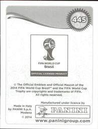 2014 Panini FIFA World Cup Brazil Stickers #445 Sejad Salihovic Back