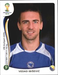 2014 Panini FIFA World Cup Brazil Stickers #448 Vedad Ibisevic Front