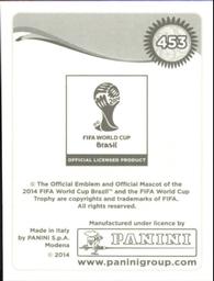 2014 Panini FIFA World Cup Brazil Stickers #453 Jalal Hosseini Back
