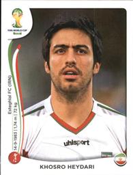 2014 Panini FIFA World Cup Brazil Stickers #454 Khosro Heydari Front