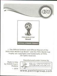 2014 Panini FIFA World Cup Brazil Stickers #476 Azubuike Egwuekwe Back