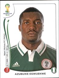 2014 Panini FIFA World Cup Brazil Stickers #476 Azubuike Egwuekwe Front