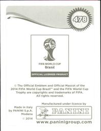 2014 Panini FIFA World Cup Brazil Stickers #478 John Ogu Back