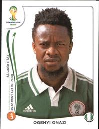 2014 Panini FIFA World Cup Brazil Stickers #480 Ogenyi Onazi Front