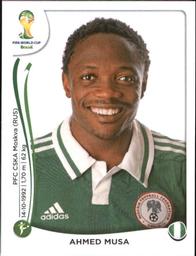 2014 Panini FIFA World Cup Brazil Stickers #484 Ahmed Musa Front