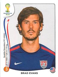 2014 Panini FIFA World Cup Brazil Stickers #556 Brad Evans Front
