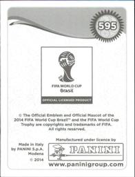 2014 Panini FIFA World Cup Brazil Stickers #595 Yacine Brahimi Back