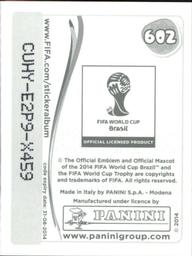 2014 Panini FIFA World Cup Brazil Stickers #602 Russia Logo Back