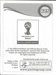2014 Panini FIFA World Cup Brazil Stickers #605 Sergei Ignashevich Back