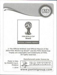 2014 Panini FIFA World Cup Brazil Stickers #616 Aleksandr Samedov Back