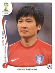 2014 Panini FIFA World Cup Brazil Stickers #624 Kwak Tae-hwi Front