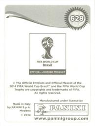 2014 Panini FIFA World Cup Brazil Stickers #628 Shin Kwang-Hoon Back