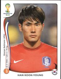 2014 Panini FIFA World Cup Brazil Stickers #630 Han Kook-Young Front