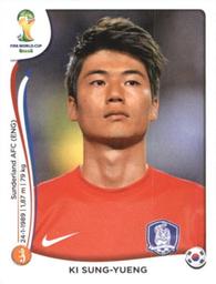 2014 Panini FIFA World Cup Brazil Stickers #632 Ki Sung-Yueng Front