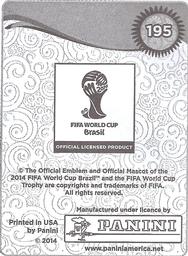 2014 Panini FIFA World Cup Brazil Stickers #195 Fredy Guarin Back