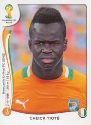 2014 Panini FIFA World Cup Brazil Stickers #232 Cheick Tiote Front
