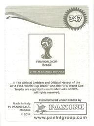 2014 Panini FIFA World Cup Brazil Stickers #347 Valon Behrami Back