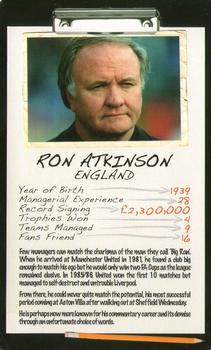 2006 Top Trumps Limited Editions Football Managers #NNO Ron Atkinson Front