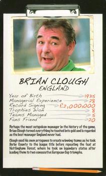 2006 Top Trumps Limited Editions Football Managers #NNO Brian Clough Front