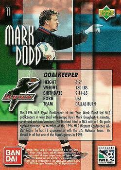 1997 Upper Deck MLS #11 Mark Dodd Back