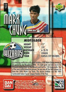 1997 Upper Deck MLS #17 Mark Chung Back