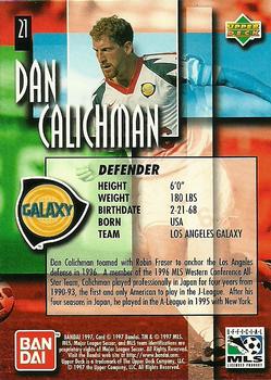 1997 Upper Deck MLS #21 Dan Calichman Back