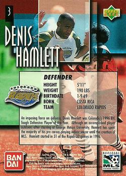 1997 Upper Deck MLS #3 Denis Hamlett Back