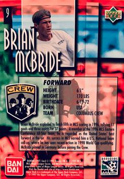1997 Upper Deck MLS - Gold #9 Brian McBride Back