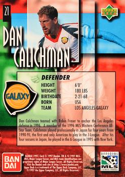 1997 Upper Deck MLS - Gold #21 Dan Calichman Back