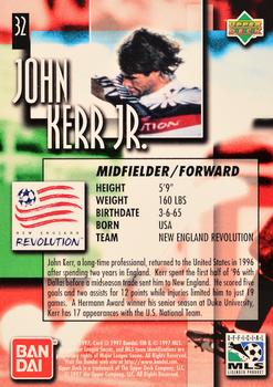 1997 Upper Deck MLS - Gold #32 John Kerr Jr. Back