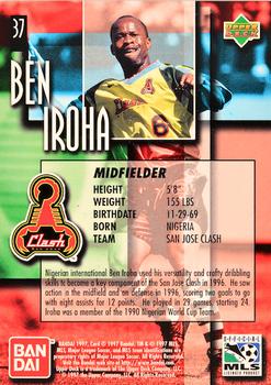 1997 Upper Deck MLS - Gold #37 Ben Iroha Back